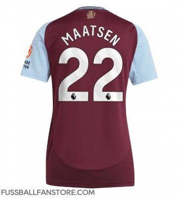 Aston Villa Ian Maatsen #22 Replik Heimtrikot Damen 2024-25 Kurzarm